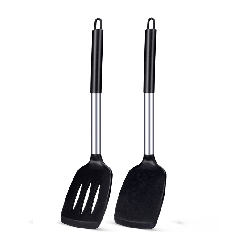 Okonomiyaki Spatula - 2 قطعة مجموعة ملعقة سيليكون مقاومة
