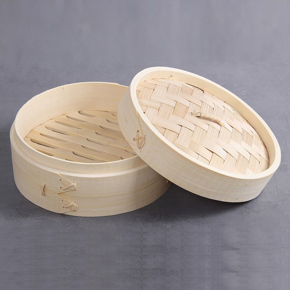 سلة بخار صينية من الخيزران بغط - مراجعة Bao Steamer Bamboo وسعره