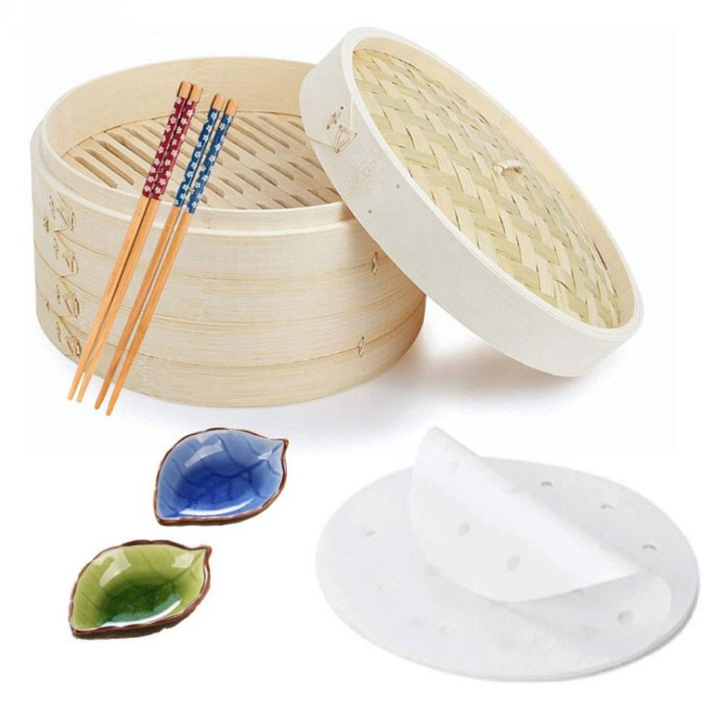 سلة بخار صينية من الخيزران لطه - مراجعة Bao Steamer Bamboo وسعره