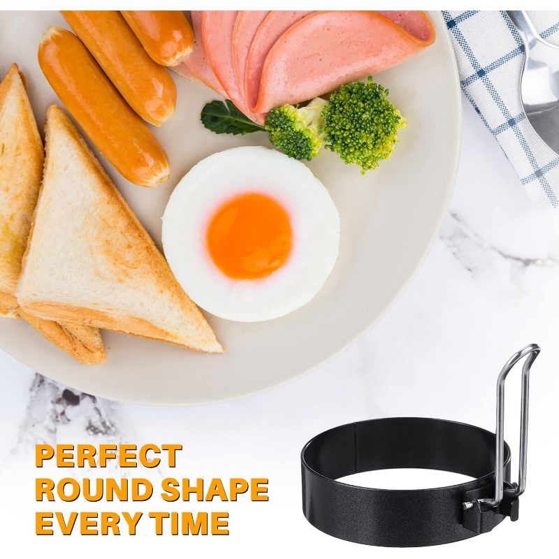 قالب حلقة البيض من الفولاذ الم - مراجعة Egg Waffle Pan وسعره
