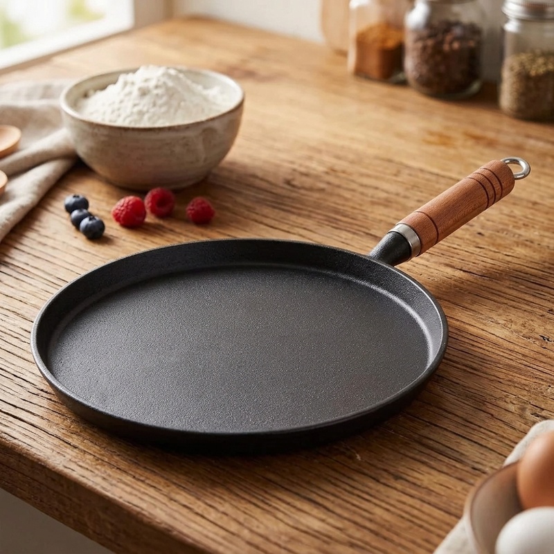 مقلاة من الحديد الزهر مقاس 20/ - مراجعة Egg Waffle Pan وسعره