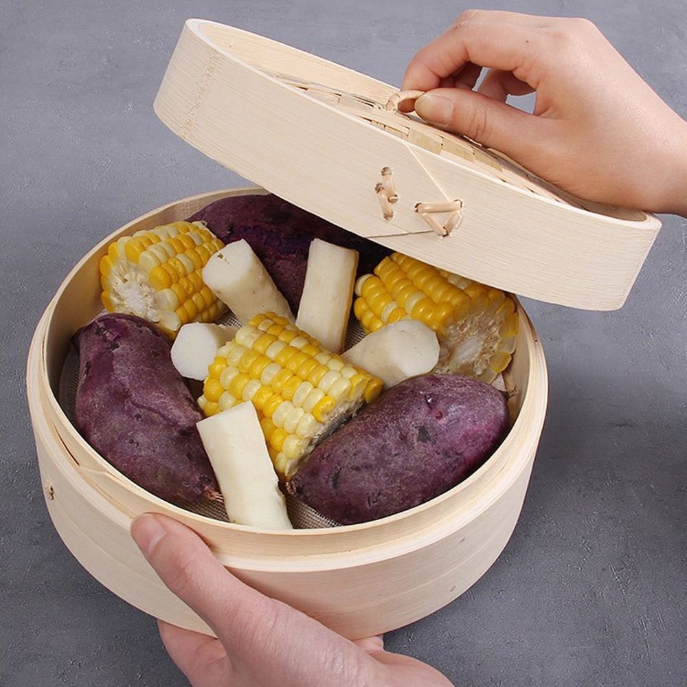 سلة بخار صينية من الخيزران مع  - مراجعة Bao Steamer Bamboo وسعره
