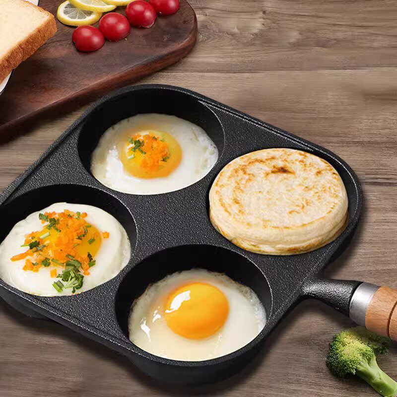 مقلاة بيض غير لاصقة بأربع فتحا - مراجعة Egg Waffle Pan وسعره